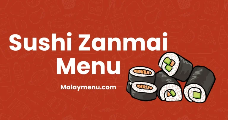 Sushi Zanmai Menu 2024